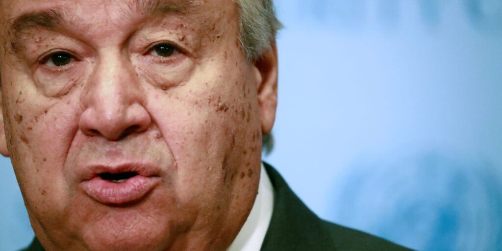 Mundo produz mais de 400 milhões de toneladas por ano, diz Guterres