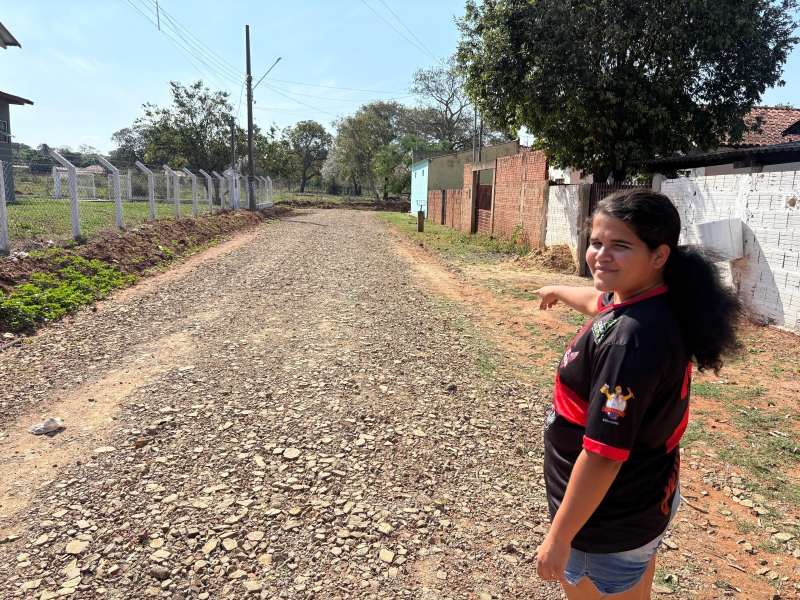 Bairro São Miguel recebe mais de 16 km de cascalhamento em Nioaque